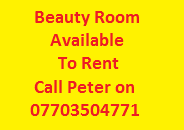 Beauty Room available to Rent call Peter on 07703504771